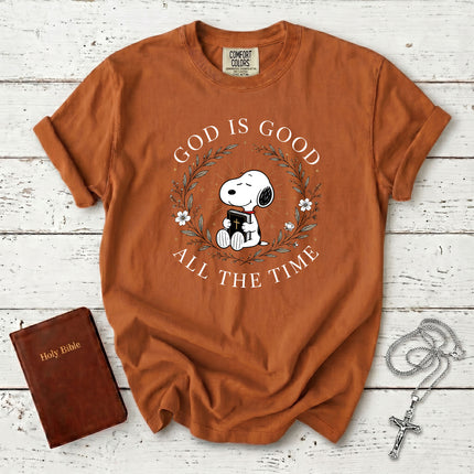 Comfort Colors God Is Good All The Time Christian Bible Faith Gift T-Shirt