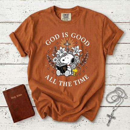 Comfort Colors God Is Good All The Time Christian Bible Faith Gift T-Shirt