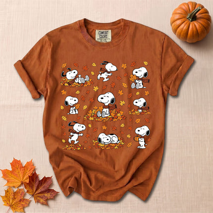 Comfort Colors Fall Autumn Leaves Cozy Season T-Shirt