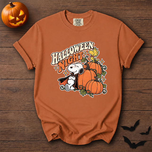 Comfort Colors Halloween Night Pumpkin Spooky Vintage T-Shirt