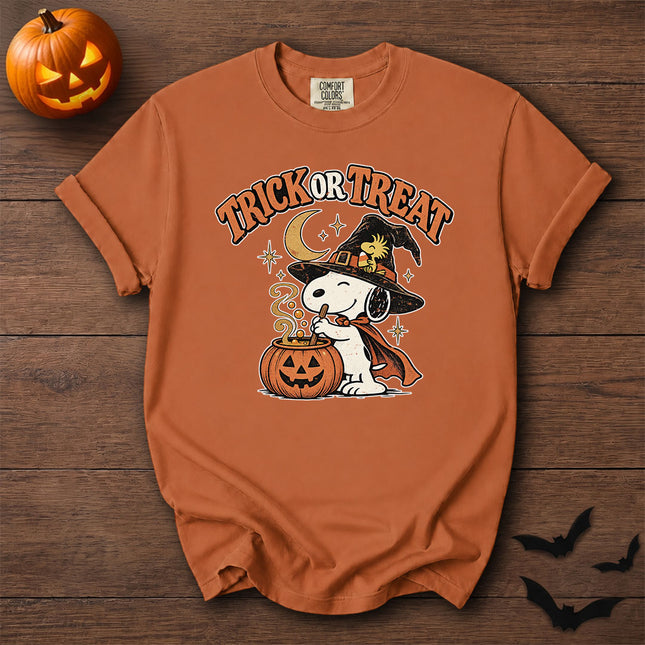 Comfort Colors Trick or Treat Witch Halloween Graphic T-Shirt