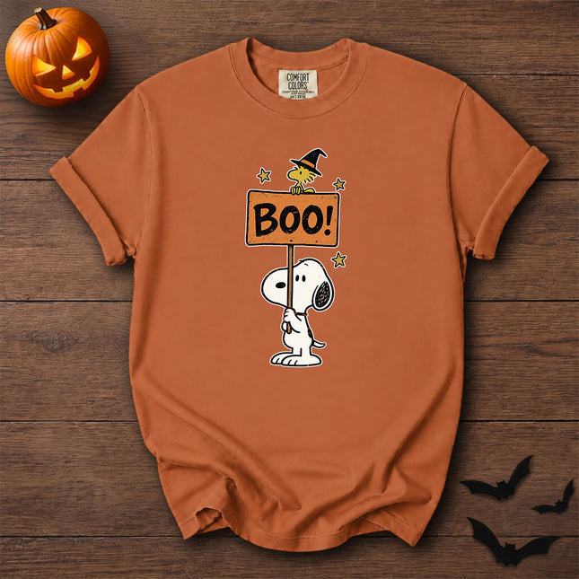 Comfort Colors Boo Halloween Vintage Graphic T-Shirt