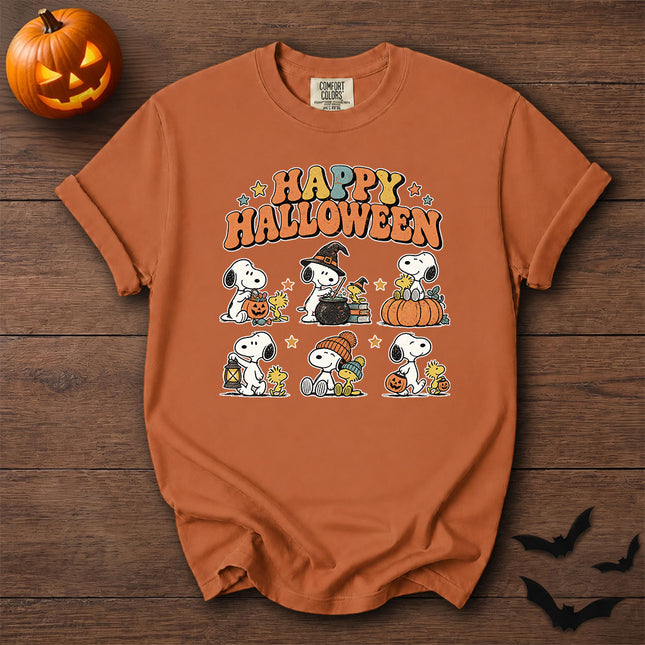 Comfort Colors Happy Halloween Cute Vintage Graphic T-Shirt
