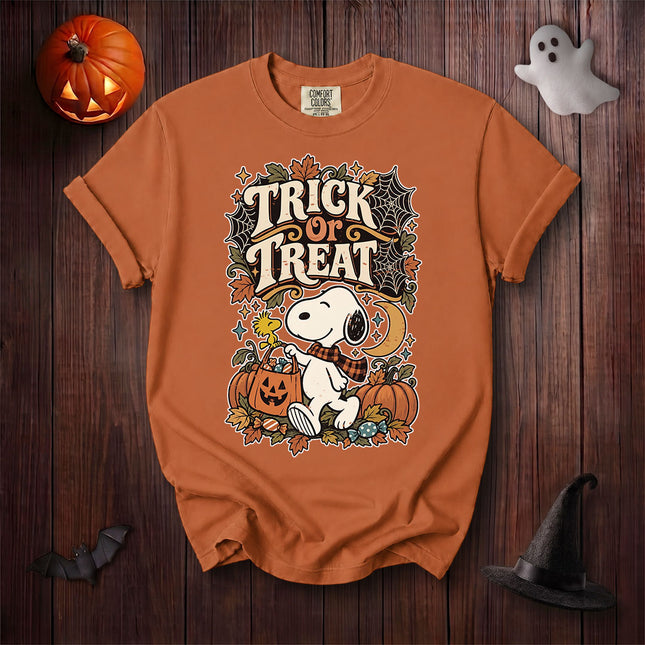 Comfort Colors Trick or Treat Halloween Pumpkin Graphic T-Shirt