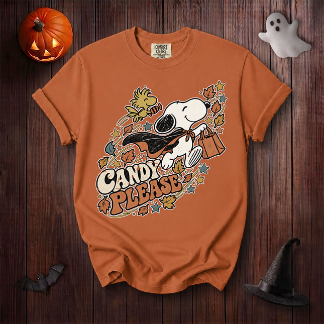 Comfort Colors Candy Please Halloween Graphic T-Shirt
