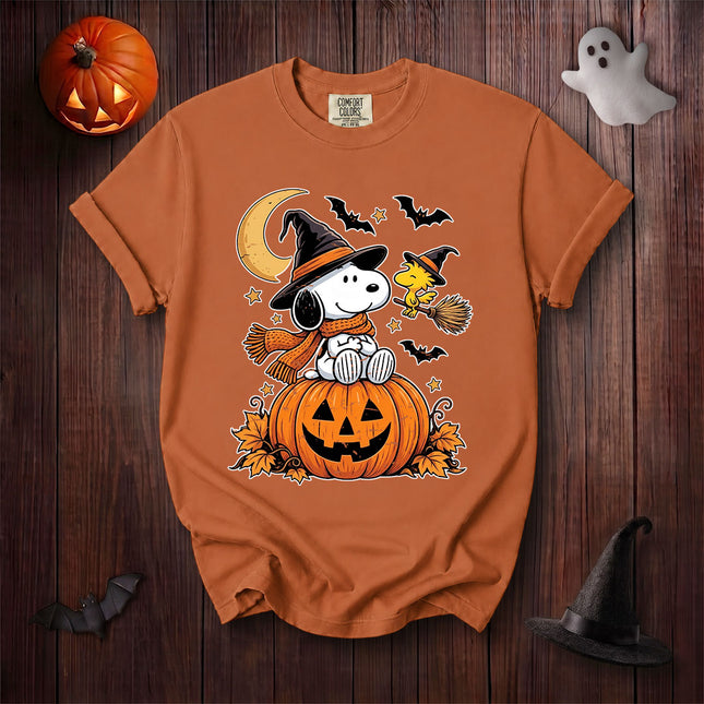 Comfort Colors Vintage Halloween Pumpkin Moon Graphic T-Shirt
