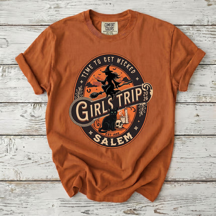 Comfort Colors Salem Girls Trip Wicked 2026 Halloween T-Shirt