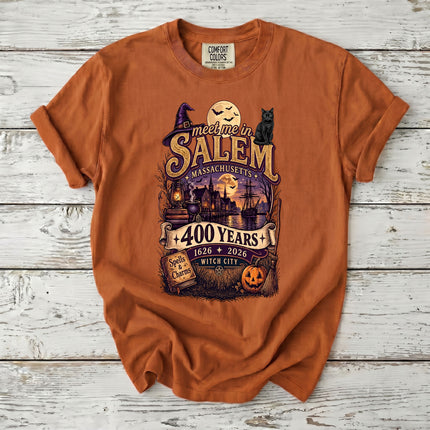 Comfort Colors Salem Witch City 400 Years Massachusetts T-Shirt