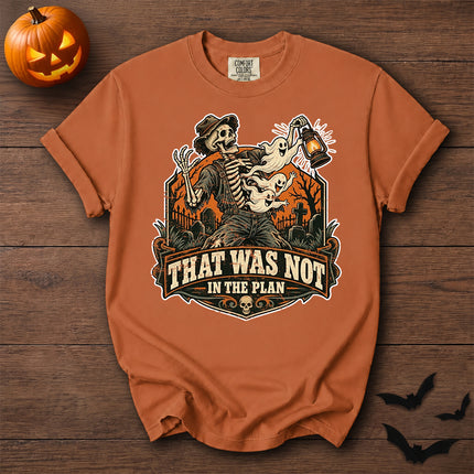 Comfort Colors Halloween Skeleton Ghost Graveyard Graphic T-Shirt