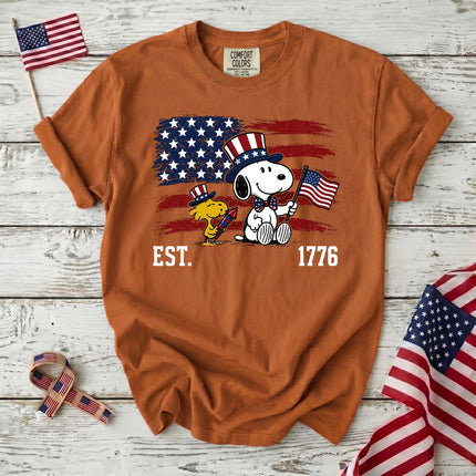 Comfort Colors EST 1776 250th Anniversary USA Uncle Sam Dog T-Shirt