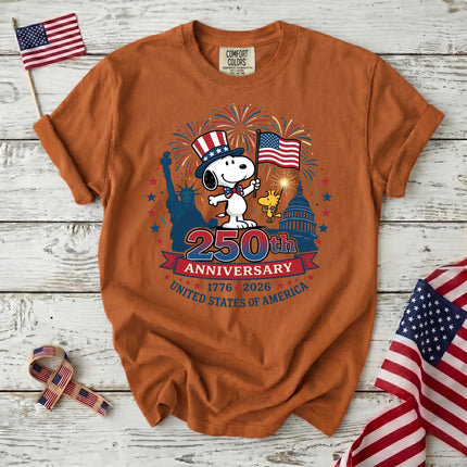 Comfort Colors 250th Anniversary Patriotic T-Shirt