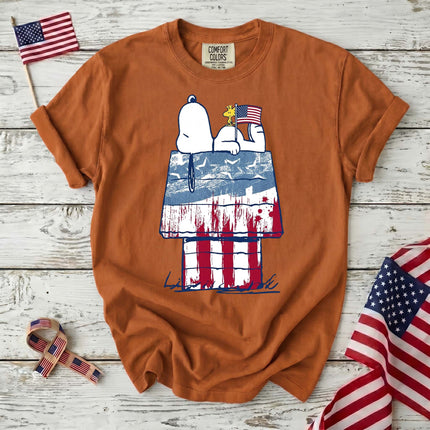 Comfort Colors 250th Anniversary USA Patriotic Doghouse T-Shirt