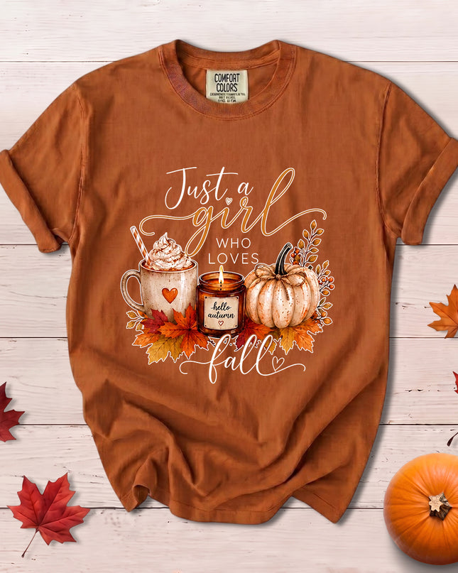 Comfort Colors Fall Autumn Pumpkin Spice Coffee Cozy Season T-Shirt
