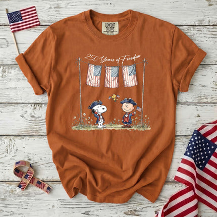 Comfort Colors 250 Years of Freedom USA Colonial Friends T-Shirt