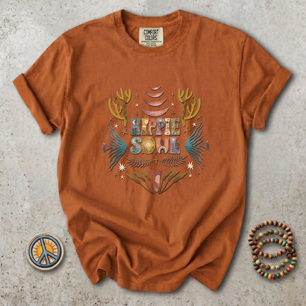 Comfort Colors Hippie Soul Boho Desert Cactus Retro T-Shirt