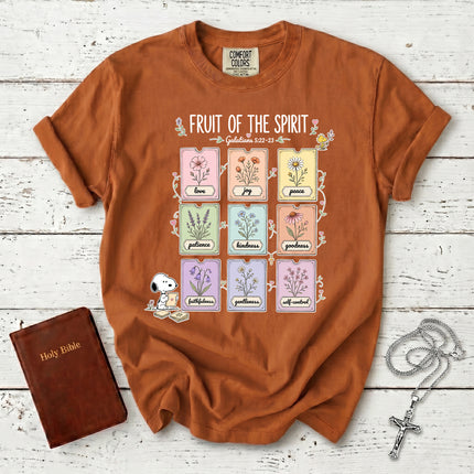 Comfort Colors Fruit of the Spirit Galatians 5 22 Christian Faith T-Shirt