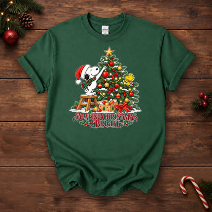 Making Christmas Bright Decorated Tree T-Shirt