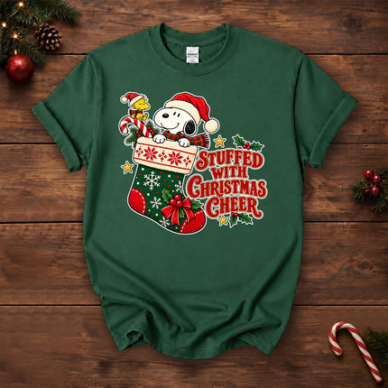 Stuffed With Christmas Cheer Stocking Holiday T-Shirt