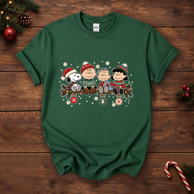 Cozy Christmas Holiday Garland Winter Sweaters T-Shirt