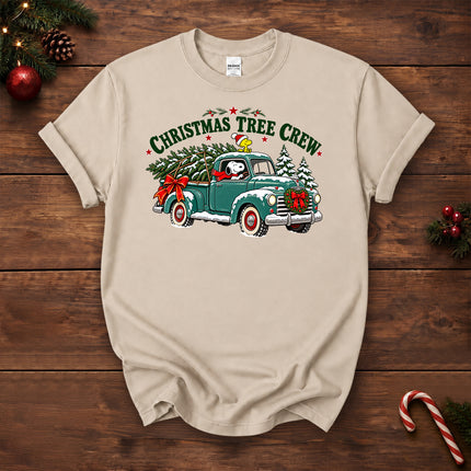 Christmas Tree Crew Vintage Pickup Truck T-Shirt