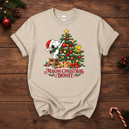 Making Christmas Bright Decorated Tree T-Shirt