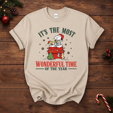 Most Wonderful Time of the Year Christmas Rooftop Graphic T-Shirt